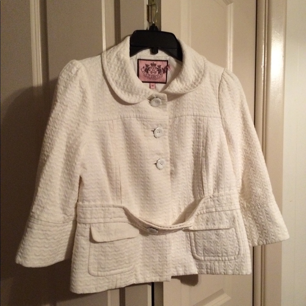Juicy Colture cream jacket sz M